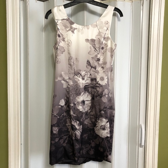 H&M Grey Gradient Floral Dress - Picture 5 of 10